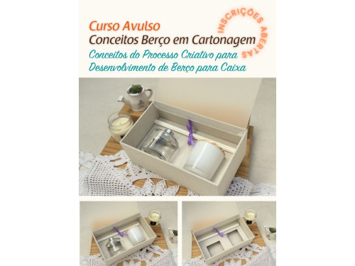 Curso Online Conceitos Berço em Cartonagem