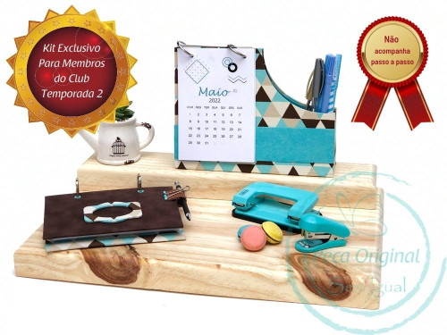 Calendário com Porta Lápis pct c/ 2 unid - Kit de Aluno