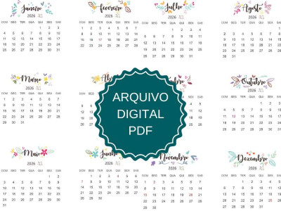 PROJETO DIGITAL Calendário Pequeno - Miolo 2026
