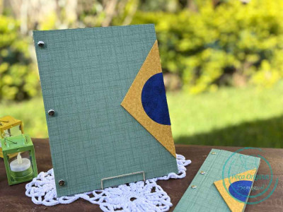 Pasta para Figurinhas ou Cards - KIT de Cartonagem