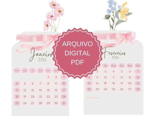 PROJETO DIGITAL Calendário Floral - Miolo 2026