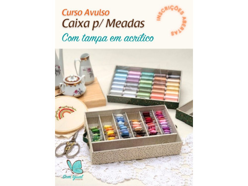 Curso Online Caixa para Meadas com Tampa de Acrílico
